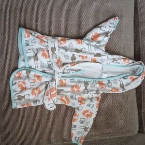 HOODED Baby shower robe